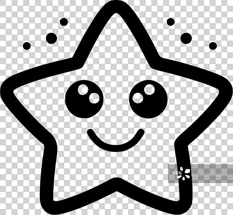 高品质星星标志T恤设计图片素材