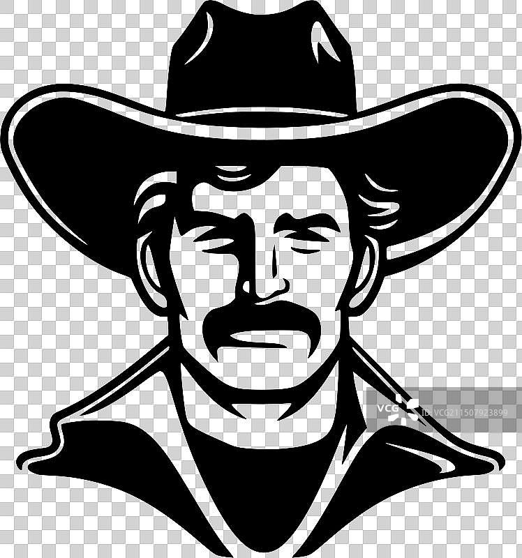 西部片——黑白片图片素材