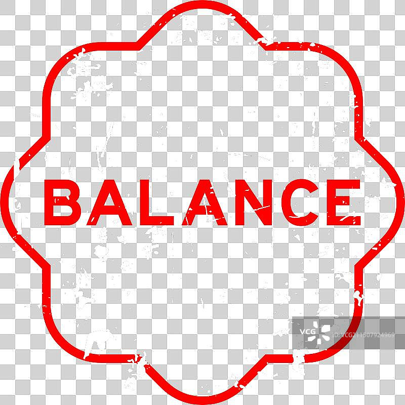 红色平衡印章图片素材