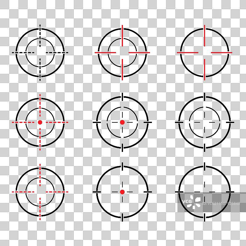 瞄准器军事目标图标素材图片素材