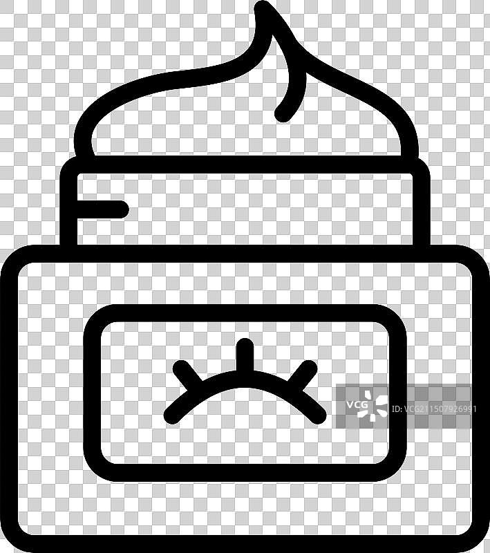 眼霜轮廓图标眼部护理产品精华液图片素材