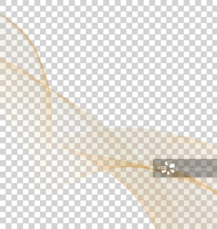 金色细线条装饰波浪抽象图片素材