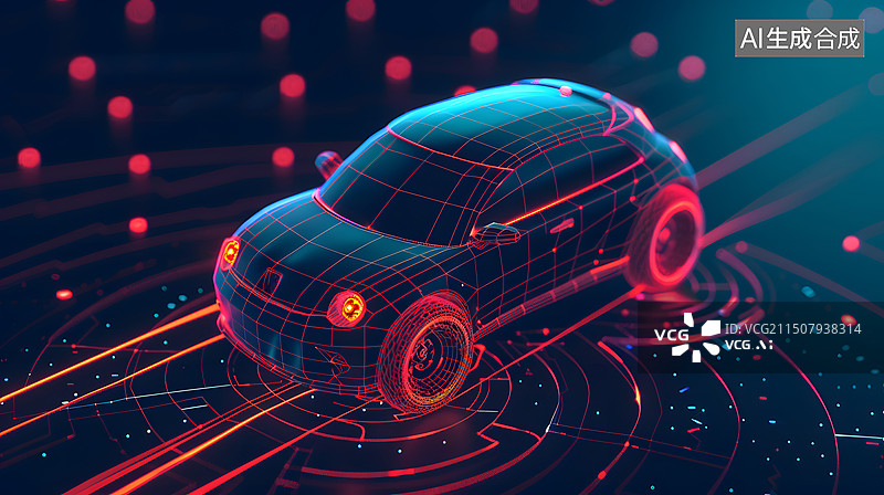 【AI数字艺术】未来智慧交通无人驾驶智能驾驶交通运输图片素材