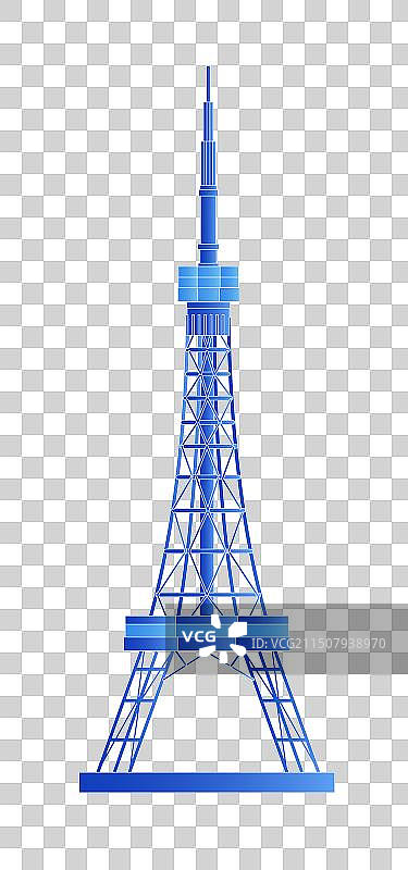 苏州东吴塔发光渐变科技炫酷商务地标旅游矢量城市图片素材