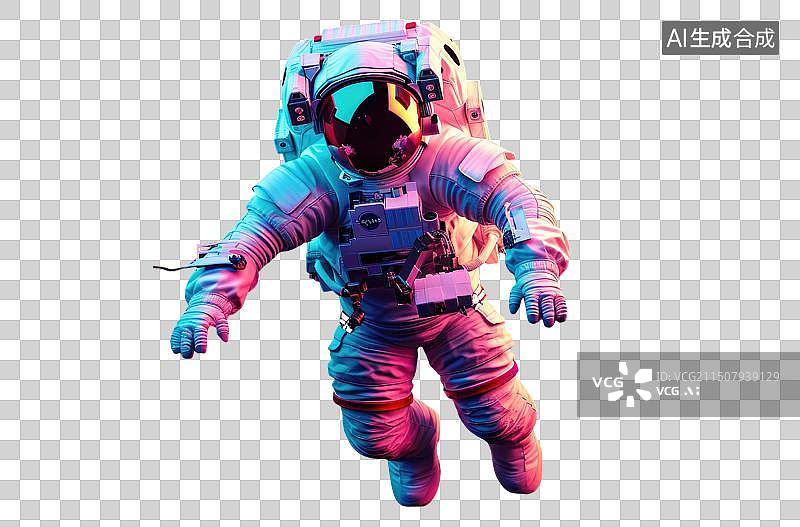 【AI数字艺术】宇航员太空行走免抠元素图片素材