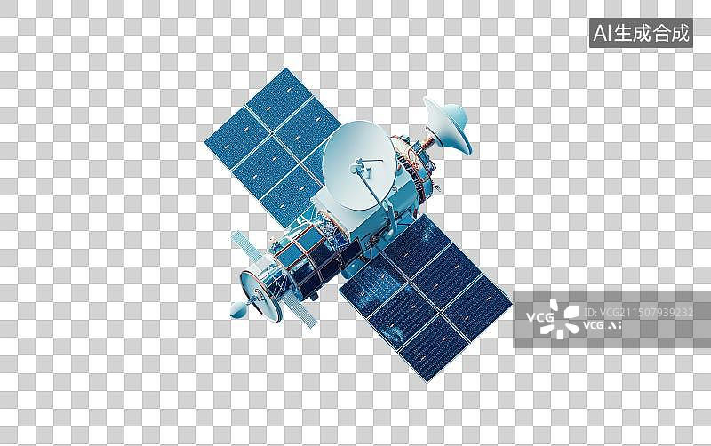 【AI数字艺术】人造卫星3d免抠元素图片素材