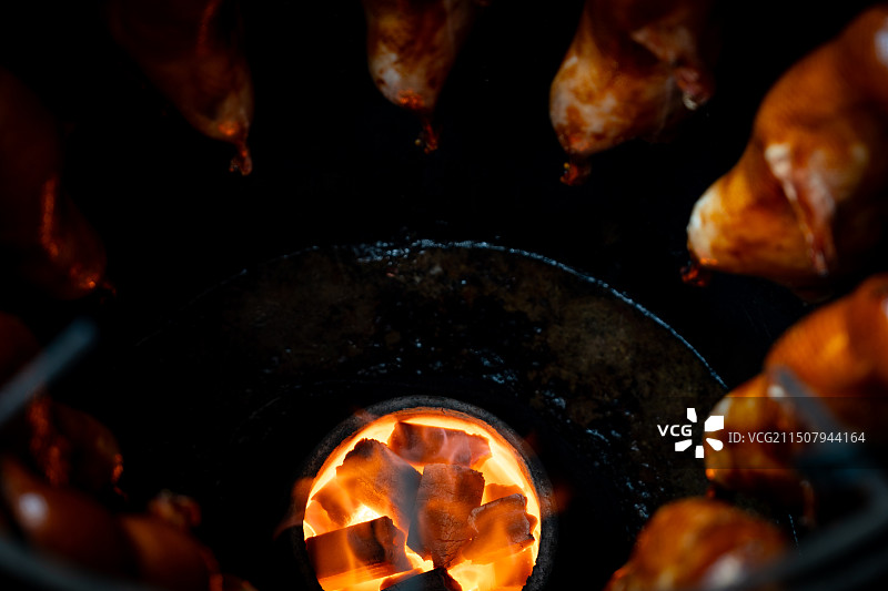 南京现烤烤鸭图片素材