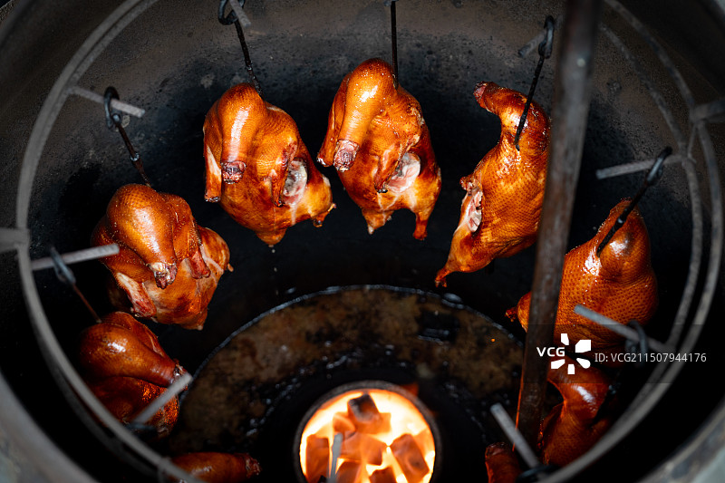 南京现烤烤鸭图片素材