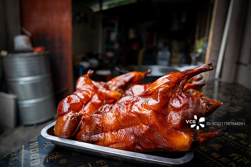 南京现烤烤鸭图片素材