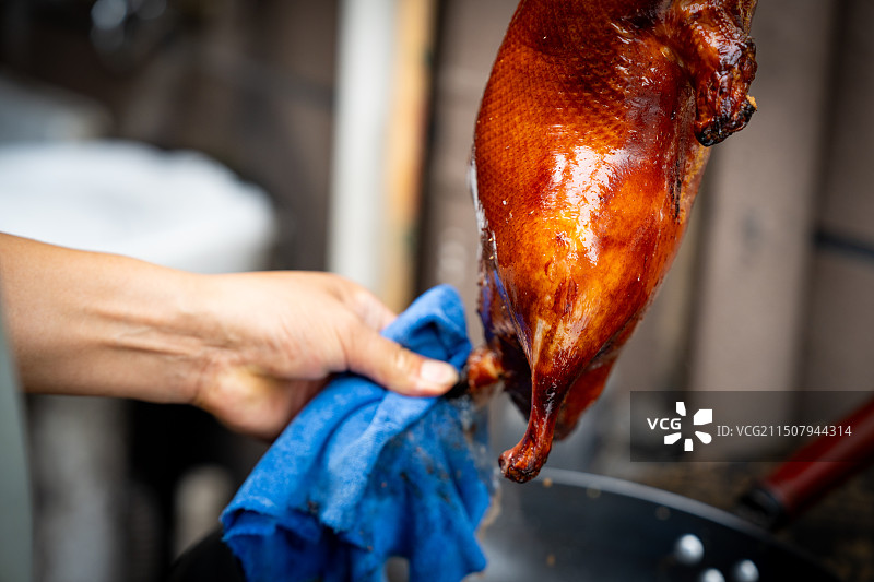 南京现烤烤鸭图片素材