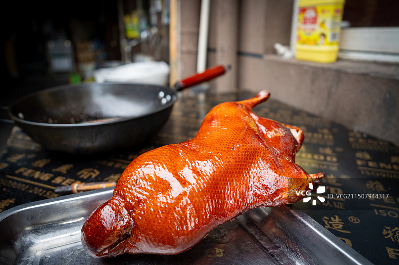 南京现烤烤鸭图片素材