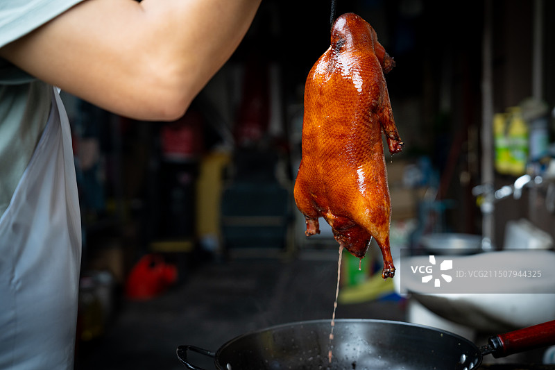 南京现烤烤鸭图片素材