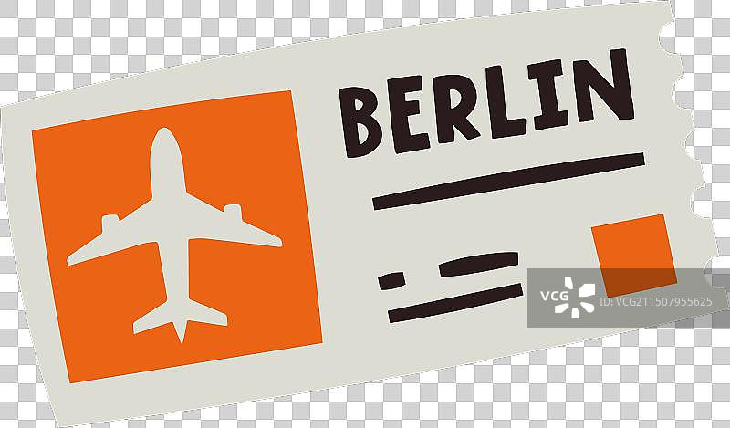 卡通机票图片素材