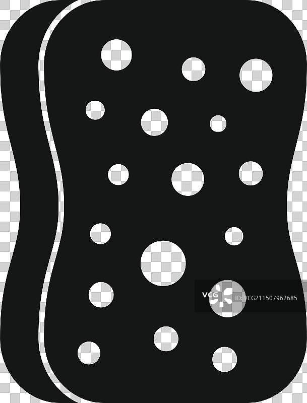 黑色海绵图标剪影图片素材