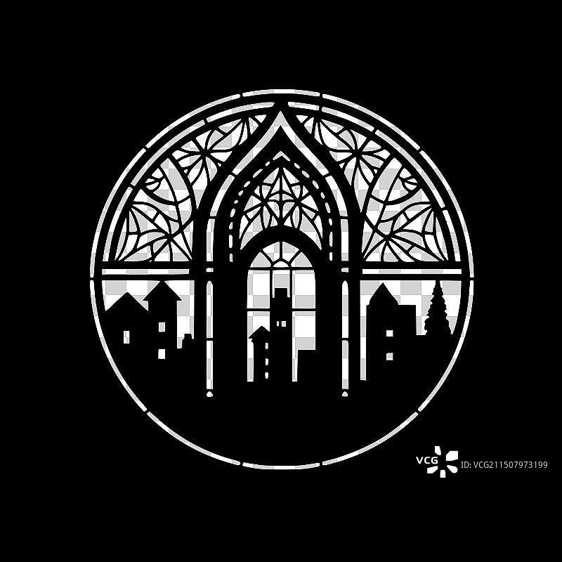 彩色玻璃高质量标志图片素材