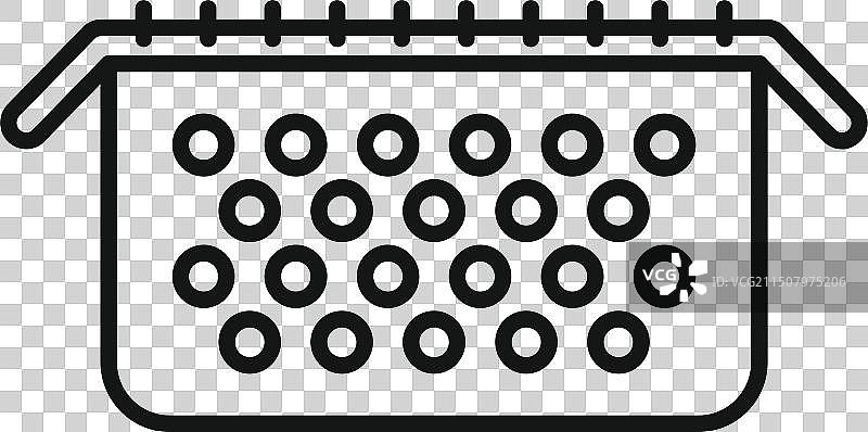 厨房刨丝器的线条艺术图片素材