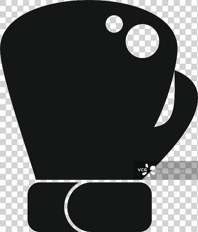 拳击手套剪影图标图片素材