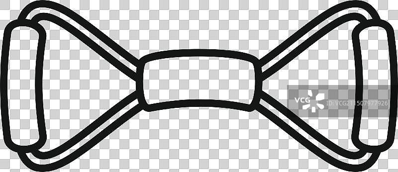 黑白领结图片素材