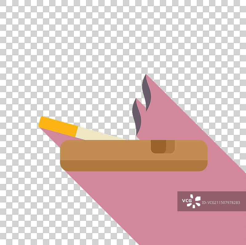 扁平风格的燃烧火柴图片素材