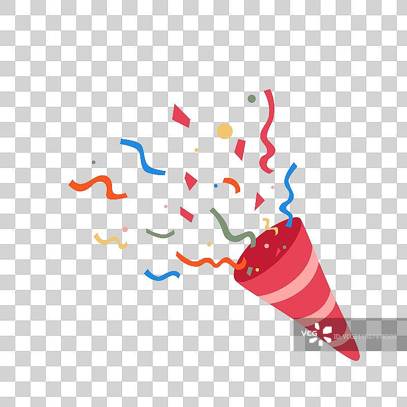 礼花筒焰火节日典礼庆祝插画元素图片素材