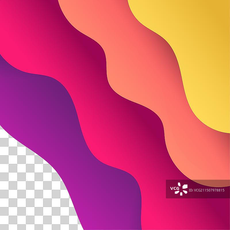 抽象渐变波浪正方形背景图片素材