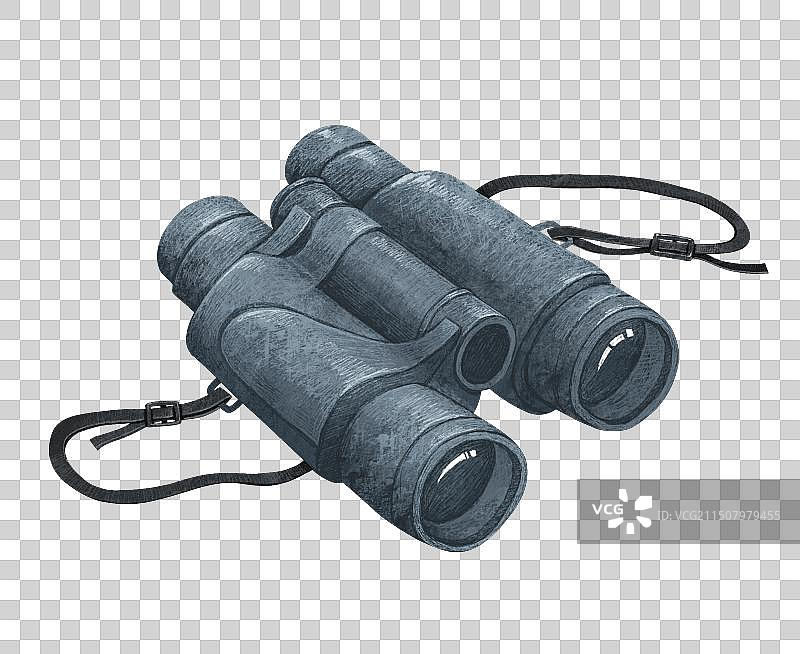 黑色望远镜图片素材