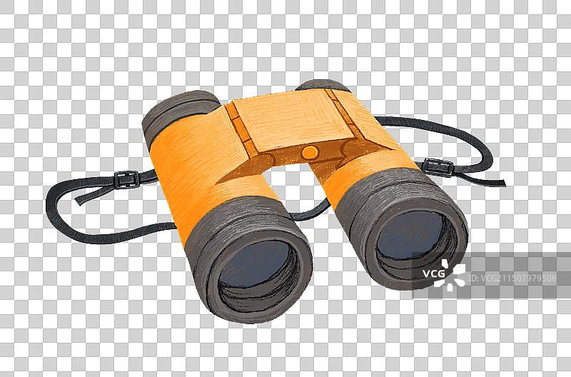 黄色望远镜图片素材