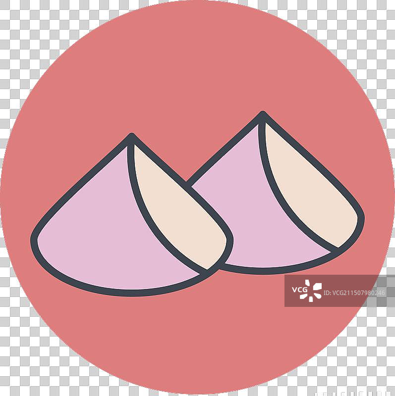 斋月相关萨摩萨三角饺符号彩色图标图片素材