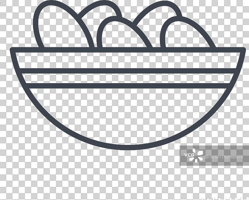 斋月坚果线性图标图片素材