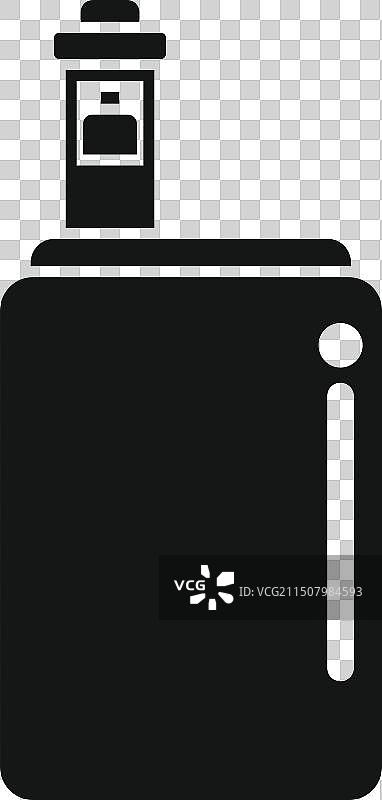 黑色喷雾瓶图标图片素材