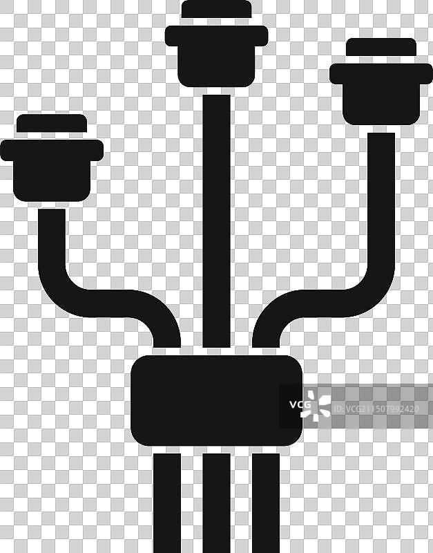 黑白电器图标图片素材