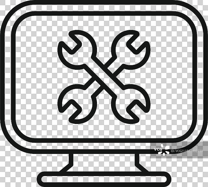 电脑维修与维护图标图片素材