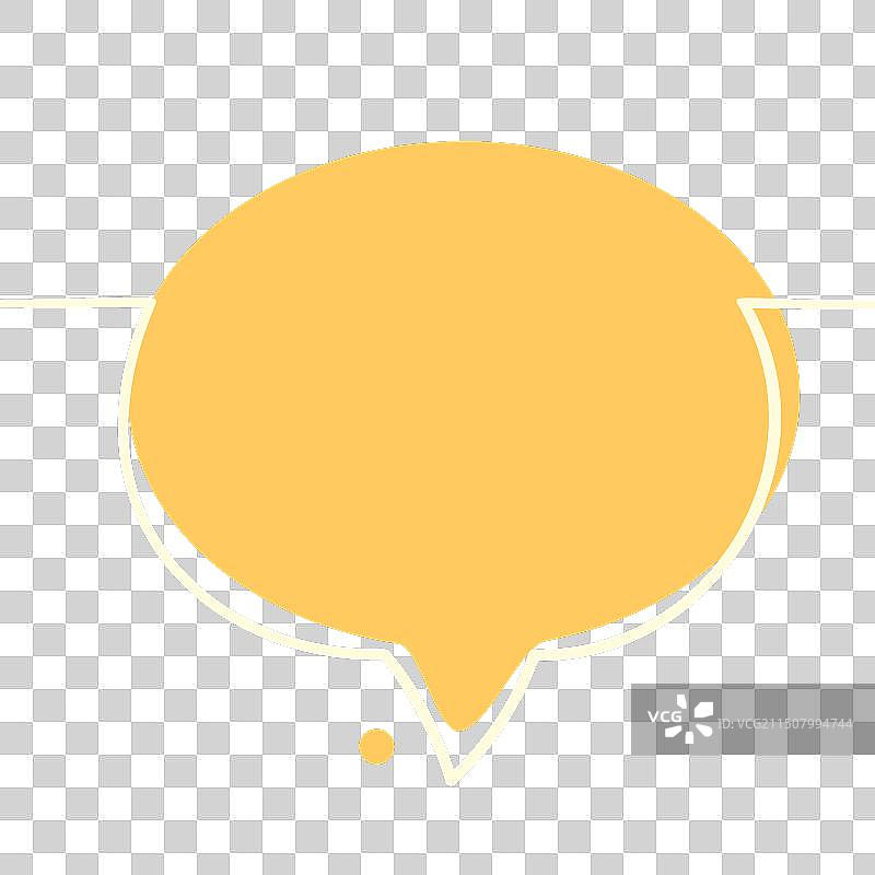 单线组成的大椭圆形气泡图片素材