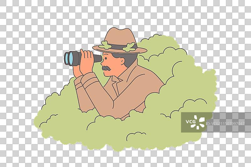 男人私家侦探调查案件图片素材