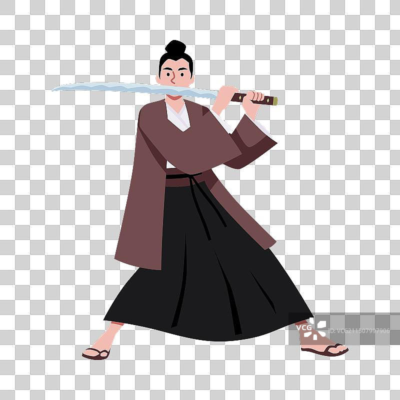 武士战斗姿势图标图片素材