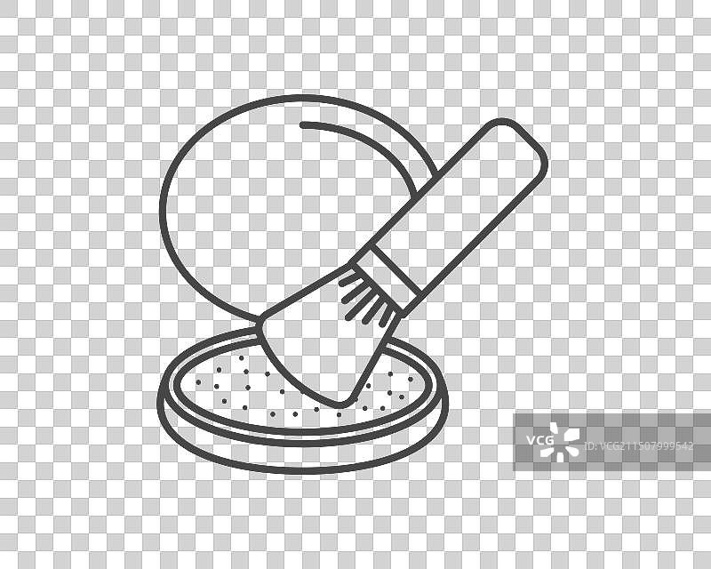 化妆和化妆品线性图形图标图片素材