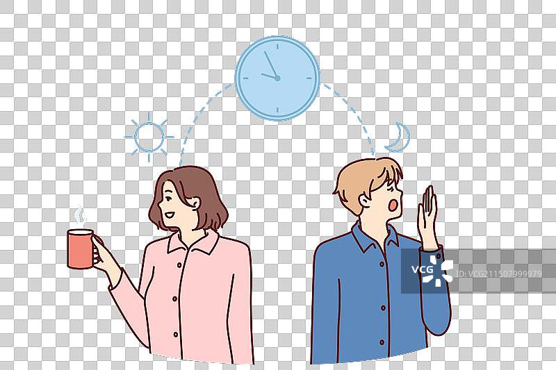 男女遇到问题感到困惑图片素材