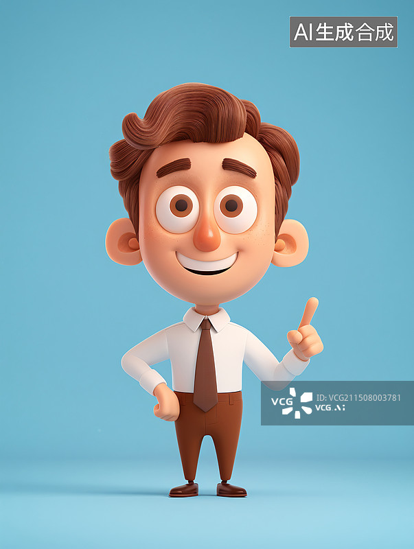 【AI数字艺术】教师节3D老师教学卡通教育学习概念插画图片素材