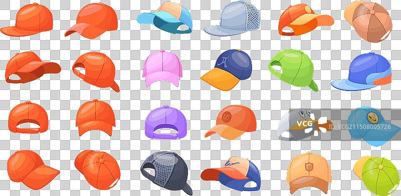 卡通棒球帽夏季帽子图片素材
