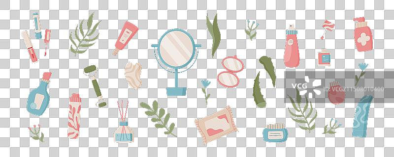 时尚抗衰老护肤品套装图片素材