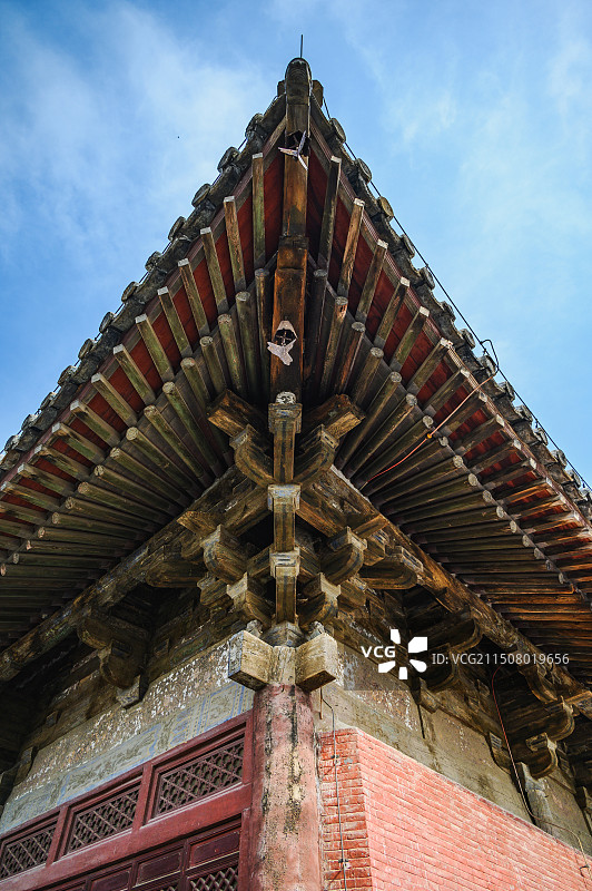 天津蓟县独乐寺观音阁木构建筑图片素材