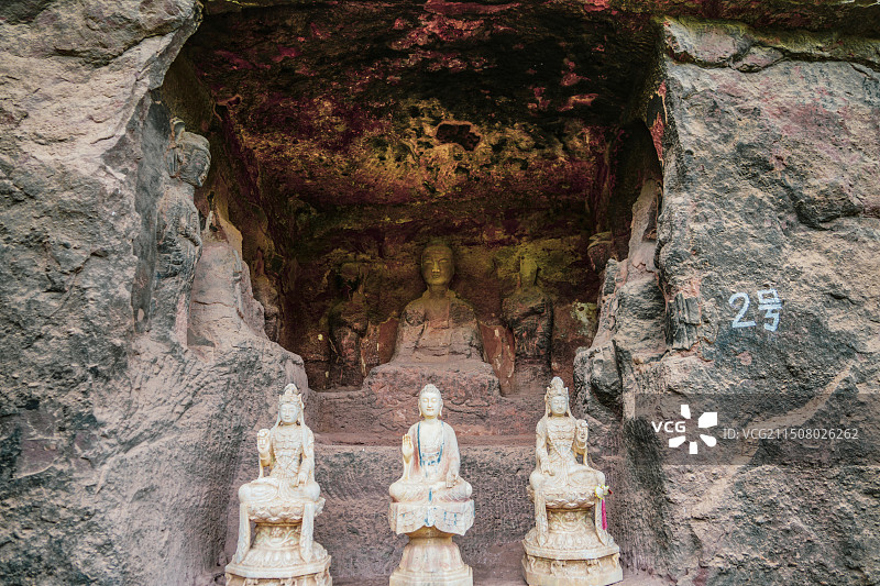 平凉市庄浪县云崖寺景区图片素材