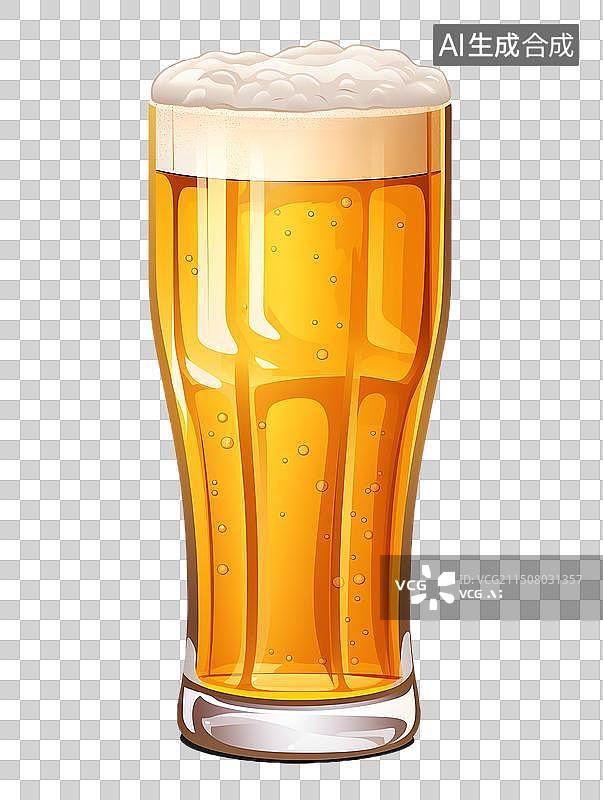 【AI数字艺术】一杯啤酒图片素材