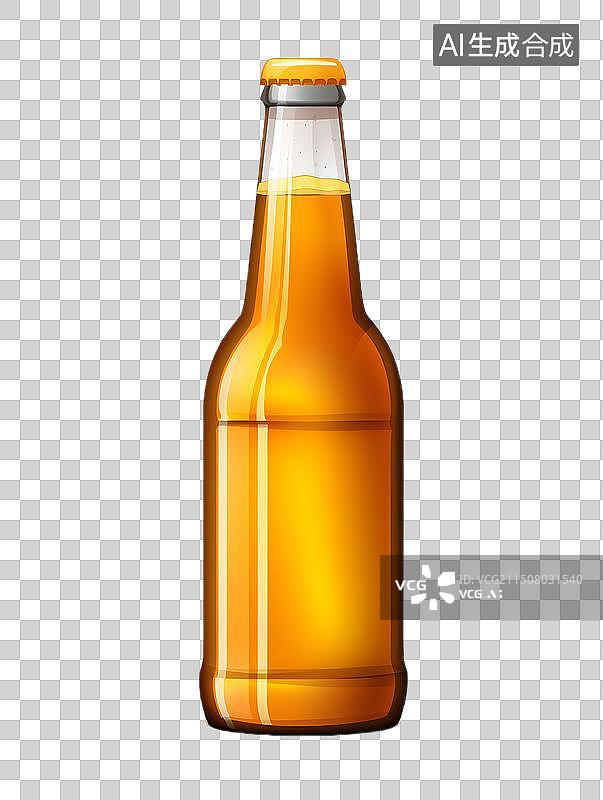 【AI数字艺术】一瓶啤酒图片素材
