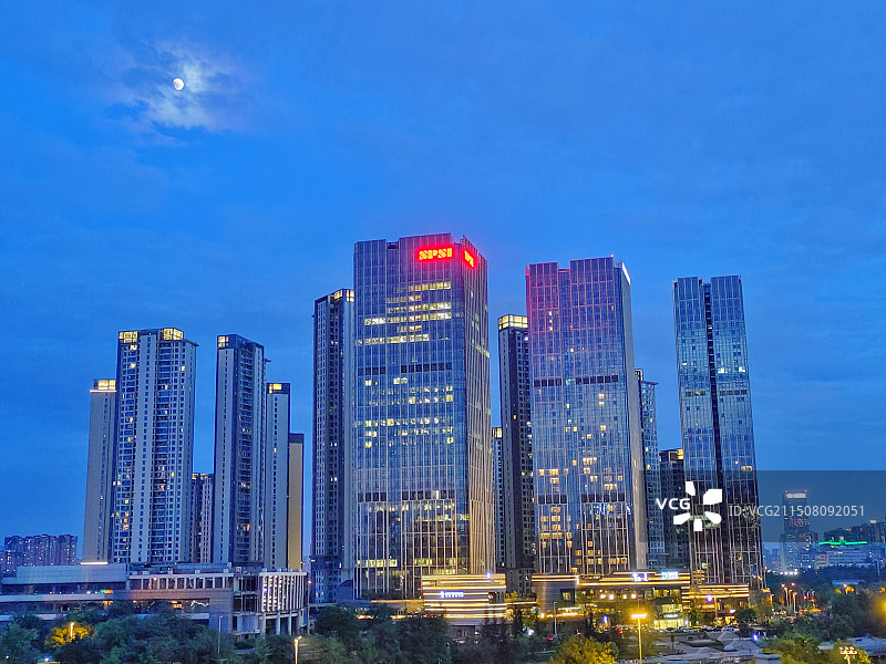 成都复地金融岛图片素材