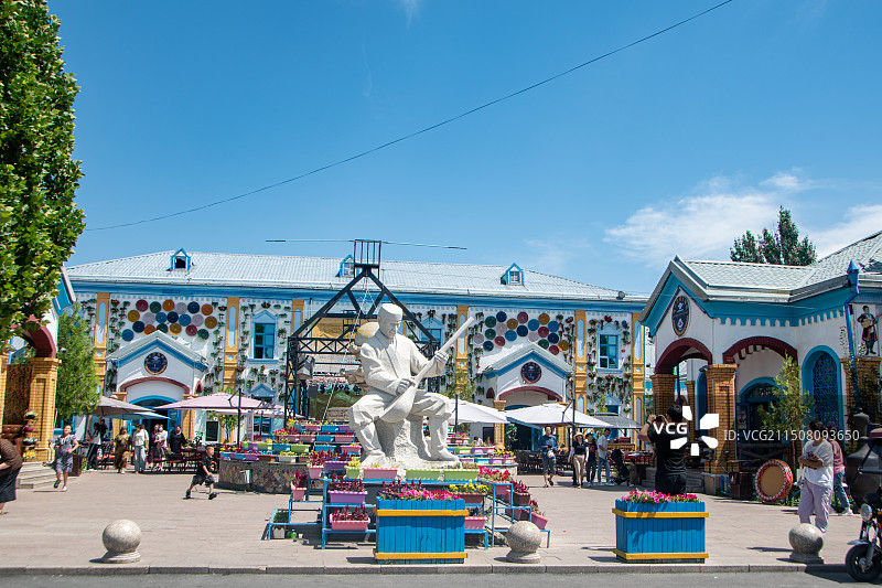 新疆伊犁老城喀赞其民俗旅游区图片素材