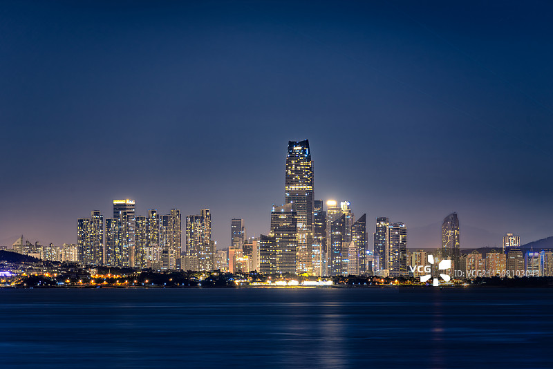 青岛市市南区夜景图片素材