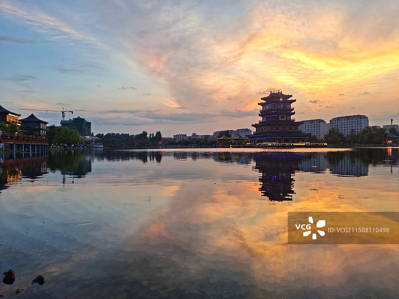 渤海湖云舞图片素材