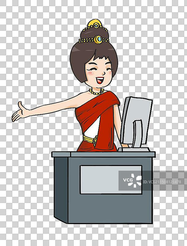 老挝海关工作人员图片素材