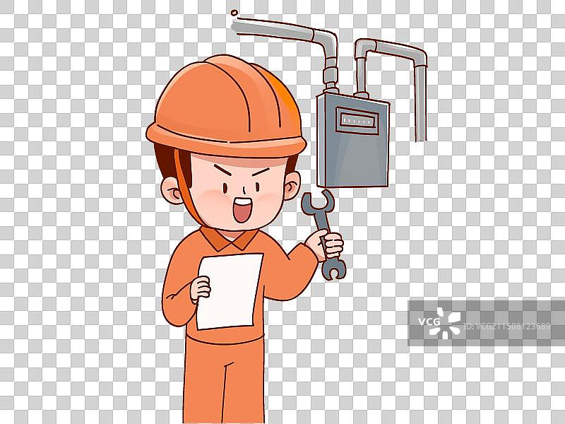 煤气管道修理工 修理检修 工人图片素材